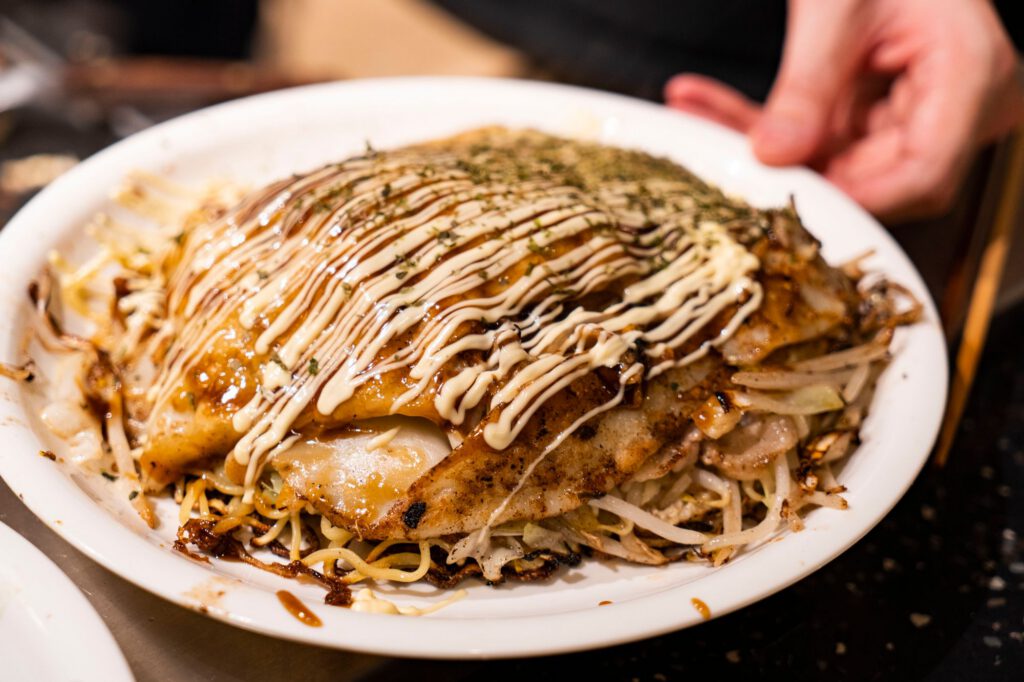 室内バーベーキュー_お好み焼き